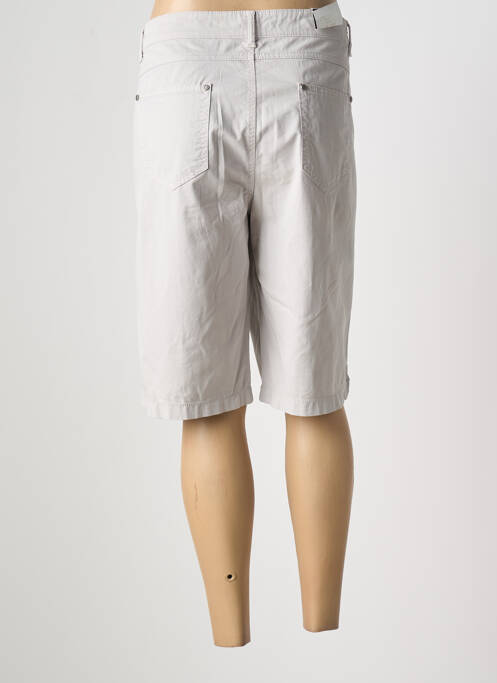 Bermuda coupe droite gris ANNA MONTANA femme
