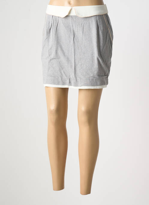 Jupe courte gris SEE U SOON pour femme