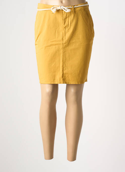 Jupe courte jaune KANOPE pour femme