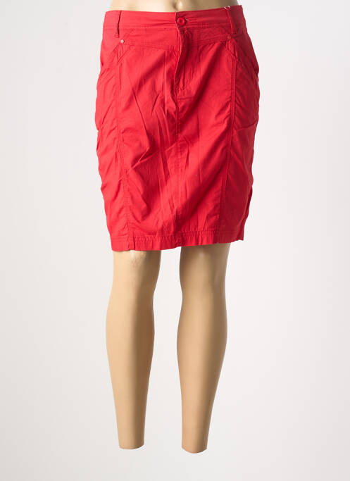 Jupe courte rouge GEVANA pour femme