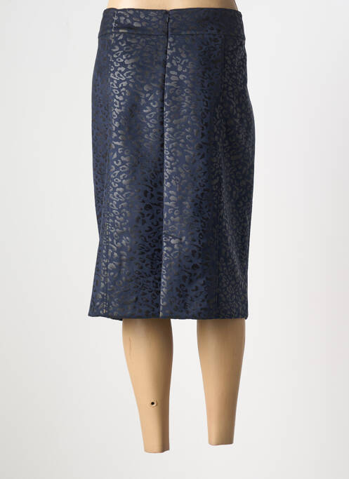 Jupe mi-longue bleu GEVANA femme