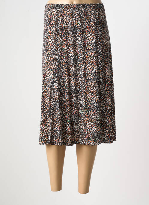 Jupe mi-longue noir GEVANA pour femme