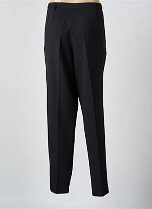 Pantalon droit fermeture zippée sous rabat boutonné noir GRIFFON femme