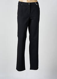 Pantalon droit fermeture zippée sous rabat boutonné noir GERRY WEBER femme
