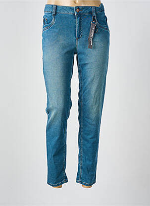 Jeans coupe slim poches bleu ANNA MONTANA femme