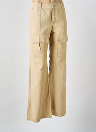 Pantalon cargo poches beige IKKS femme