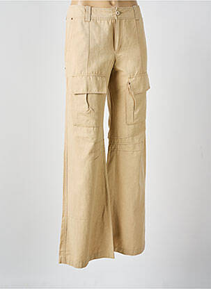 Pantalon cargo poches beige IKKS femme