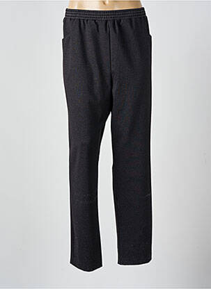 Pantalon droit taille élastique noir GRIFFON femme