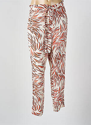 Pantalon droit taille élastique orange GARCIA femme