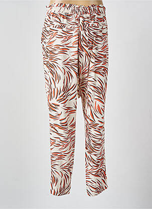 Pantalon droit taille élastique orange GARCIA femme
