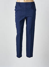 Pantalon slim taille élastique bleu GEVANA femme