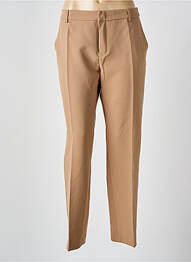 Pantalon droit fermeture zippée sous rabat boutonné beige SIGNE NATURE femme