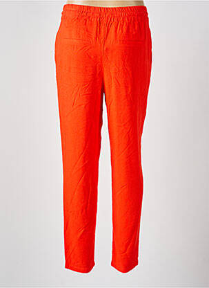 Pantalon droit taille élastique orange VERO MODA femme