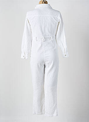 Combi-pantalon poches manches longues blanc RUE MAZARINE femme