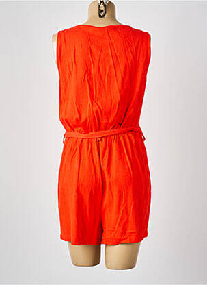 Combishort fermeture boutonnée sur le devant fines bretelles orange VERO MODA femme