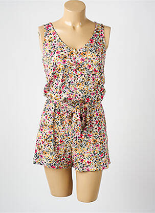 Combishort fermeture boutonnée sur le devant sans manche jaune GARCIA femme