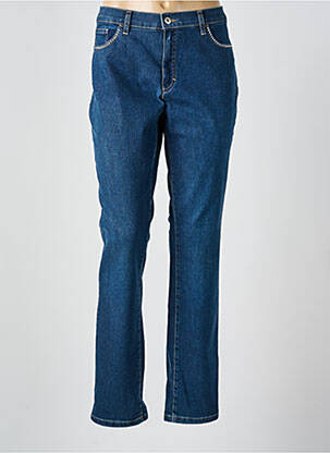 Jeans coupe slim bleu BRUNO SAINT HILAIRE pour femme