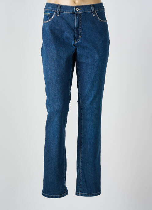 Jeans coupe slim bleu BRUNO SAINT HILAIRE pour femme