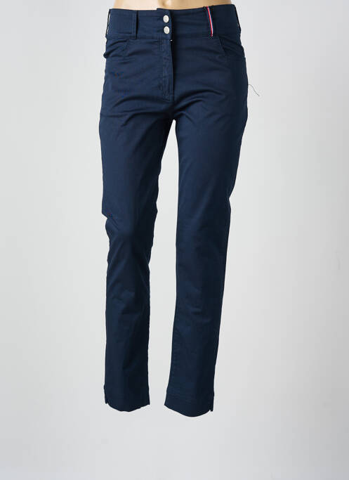 Pantalon slim bleu DELAHAYE pour homme