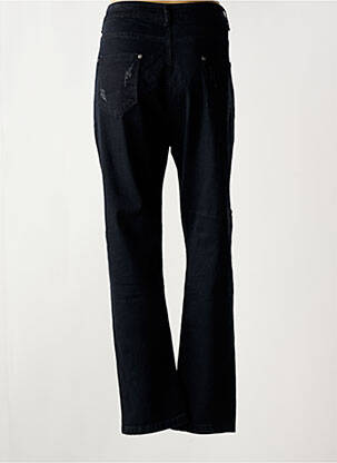 Jeans coupe slim stretch taille normale noir POMME ROUGE femme