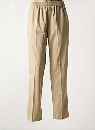 Jegging tissage popeline taille normale beige PIERRE D'ARLANC femme