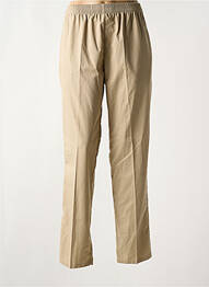 Jegging tissage popeline taille normale beige PIERRE D'ARLANC femme