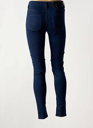 Jeans skinny tissage brut taille haute bleu SCHOOL RAG femme