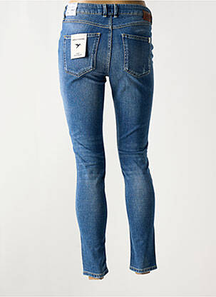 Jeans skinny effet usé délavé taille haute bleu RED LEGEND femme
