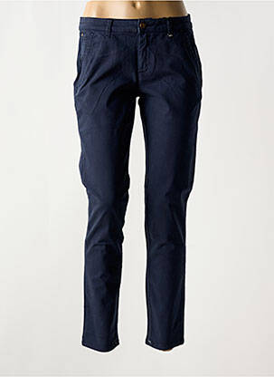Pantalon chino tissage popeline taille normale bleu RED LEGEND femme