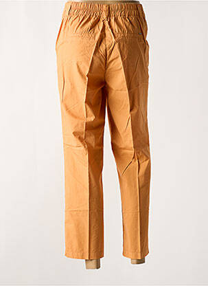 Pantalon 7/8 taille haute taille haute orange KANOPE femme