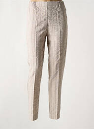 Jegging taille haute taille haute gris GEVANA femme