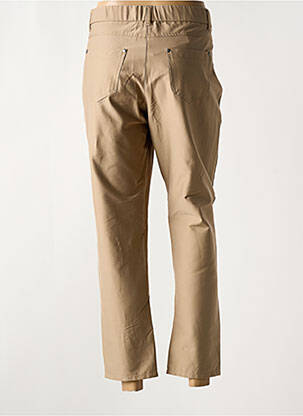 Pantalon 7/8 tissage popeline taille normale marron MERI & ESCA femme