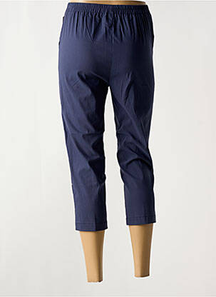 Pantacourt taille élastique taille normale bleu GEVANA femme