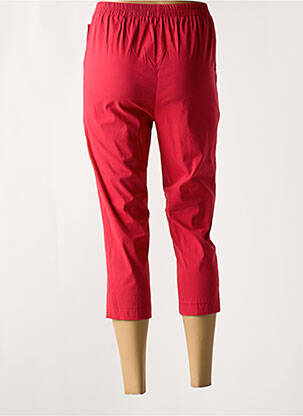 Pantacourt taille élastique taille normale rouge GEVANA femme
