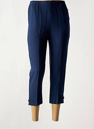 Pantacourt taille élastique bleu GEVANA femme