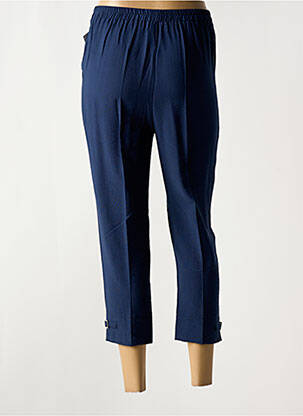 Pantacourt taille élastique bleu GEVANA femme