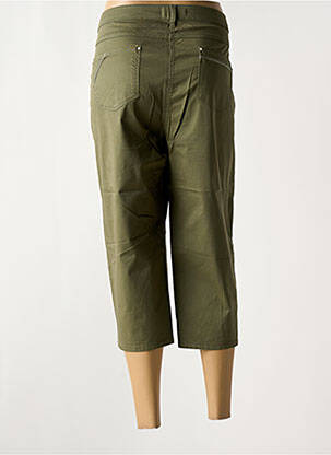 Pantacourt tissage popeline taille normale vert GRIFFON femme