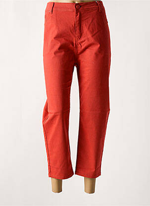 Jeans coupe slim orange GRIFFON pour femme