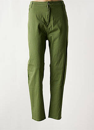 Jeans coupe slim vert PIMENT ROUGE pour femme