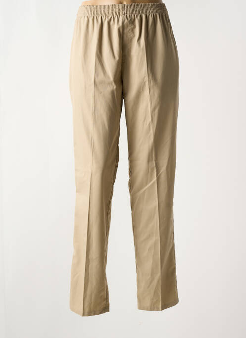Jegging tissage popeline taille normale beige PIERRE D'ARLANC femme