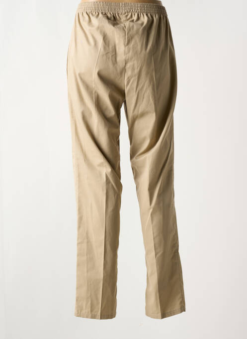 Jegging tissage popeline taille normale beige PIERRE D'ARLANC femme
