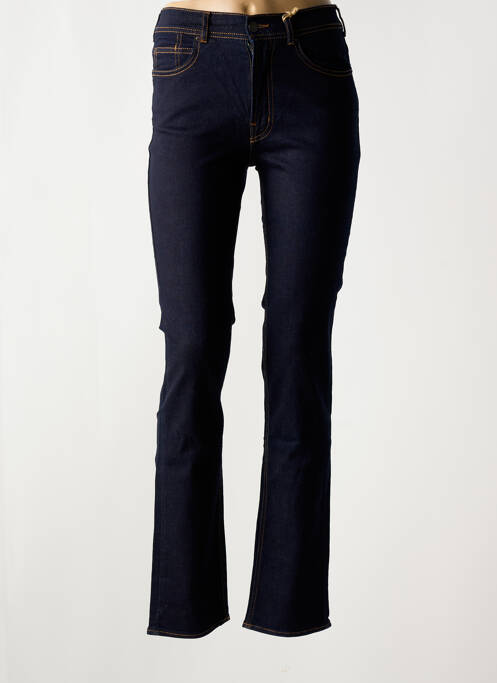 Jeans coupe slim tissage brut taille haute bleu CIMARRON femme