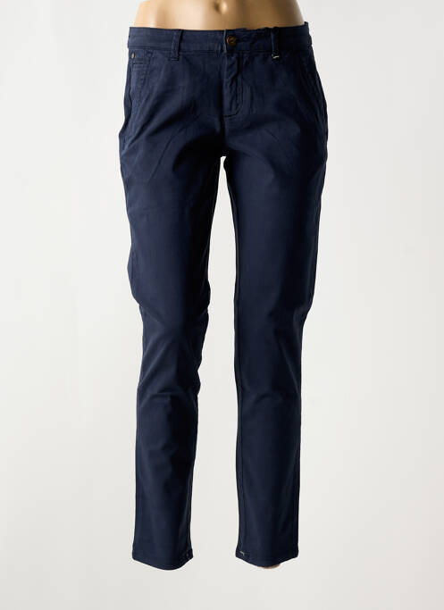 Pantalon chino tissage popeline taille normale bleu RED LEGEND femme
