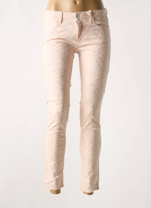 Jeans skinny taille basse taille basse rose REIKO femme
