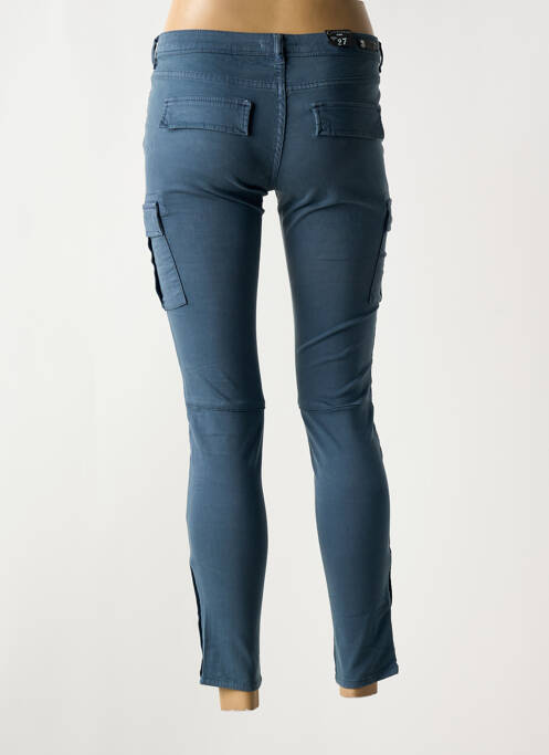 Pantalon cargo taille basse taille basse bleu CIMARRON femme