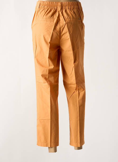 Pantalon 7/8 taille haute taille haute orange KANOPE femme
