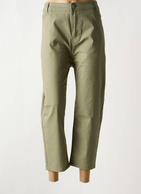 Jeans coupe slim stretch taille normale vert GRIFFON femme