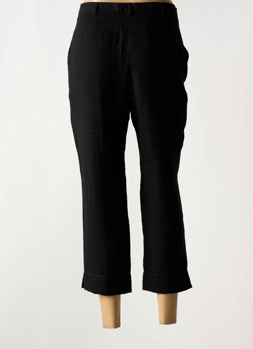 Pantalon 7/8 taille à pinces taille normale noir CHRISTINE LAURE femme
