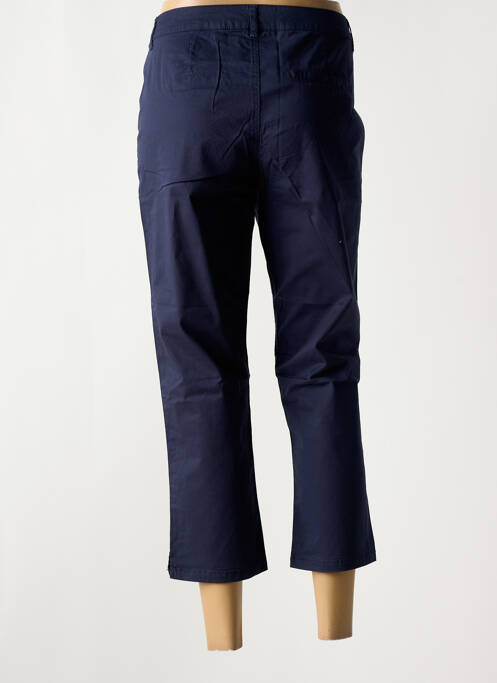 Pantalon 7/8 taille à pinces taille normale bleu JENSEN femme