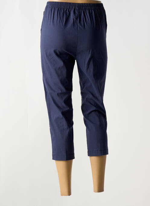 Pantacourt taille élastique taille normale bleu GEVANA femme
